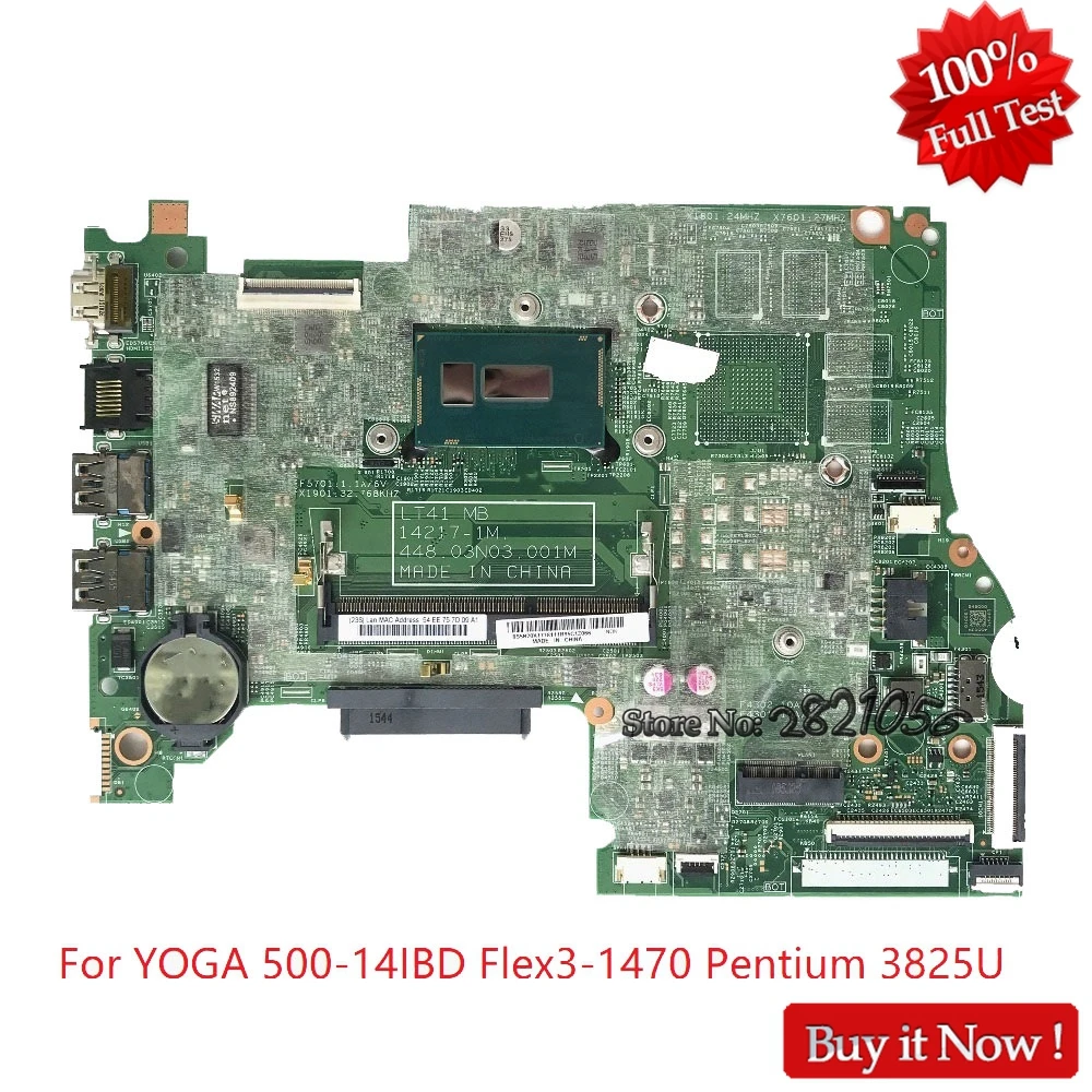 Новинка 5B20K17781 для LENOVO YOGA 500-14IBD Flex3-1470 448.03n02.001m материнская плата ноутбука с SR24B Pentium