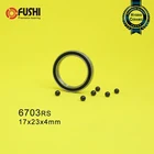 6703 гибридный керамический подшипник 17*23*4 мм фотомагнитный (1 шт.) промышленный моторный шпиндель 6703HC гибриды Si3N4 шарикоподшипники 3NC 6703RS