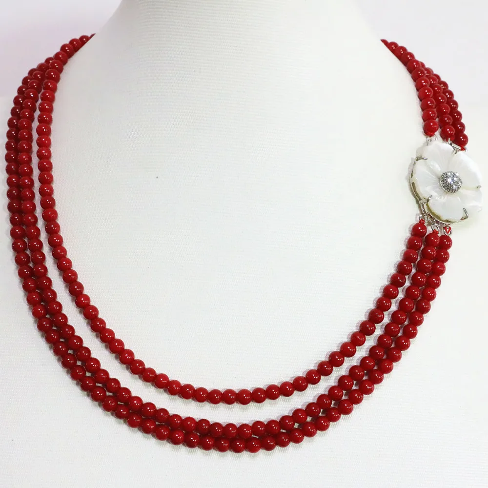 Высокое качество Красный искусственный коралл 6 мм круглые бусины натуральный