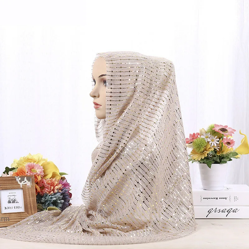 Женский Макси Твердый Шарф пузырь простой мусульманский хиджаб шарфы шали