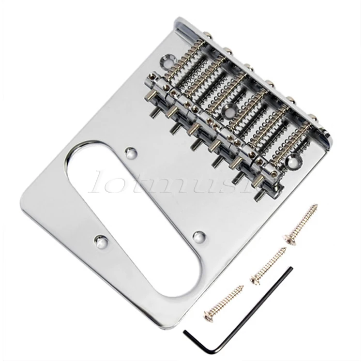 Гитара Мост 6 Седло Пепельница для Электрогитары Части Аксессуары Хром | Спорт и