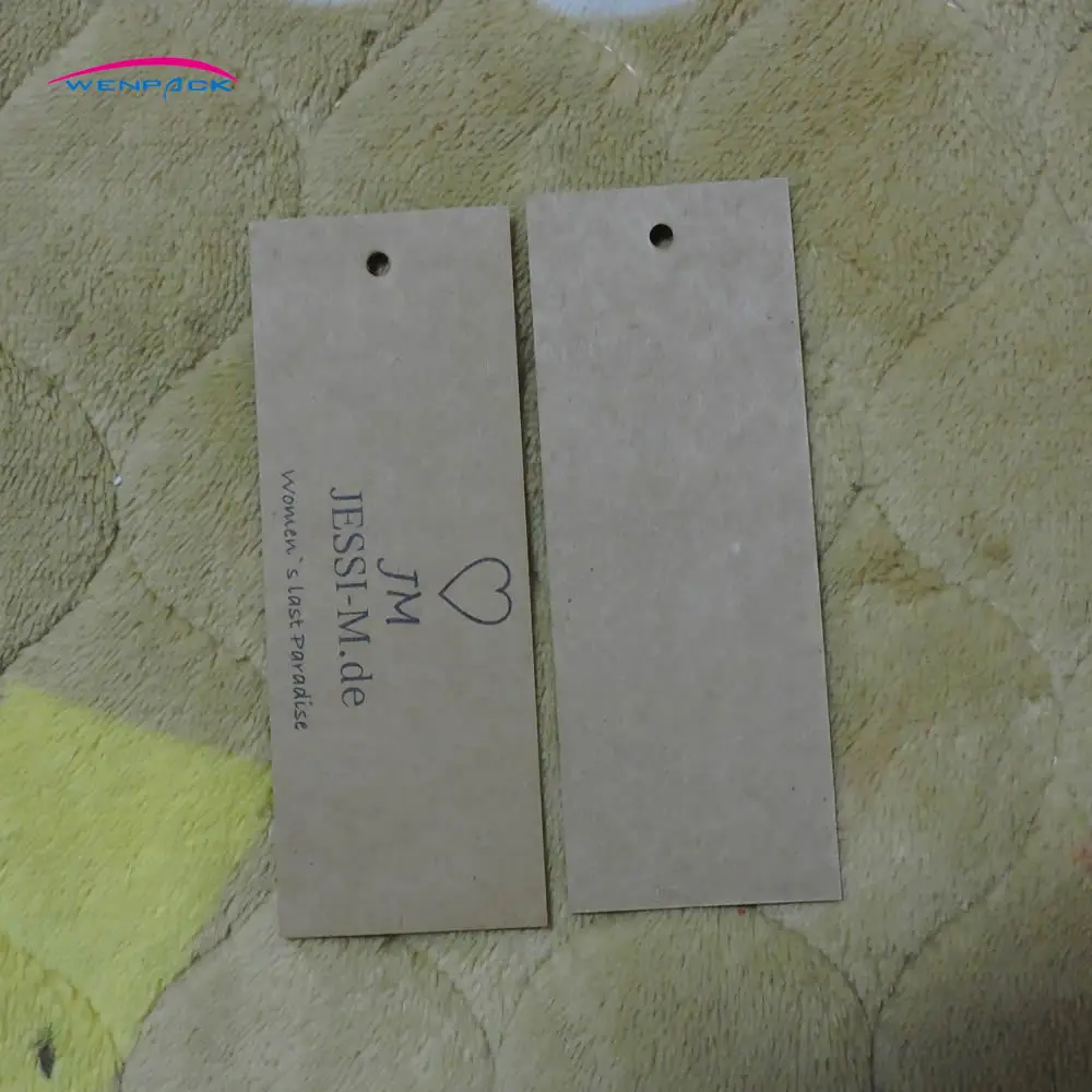 

Custom Printed Gift Kraft Paper On Clothing Jeans Price Swing Hang Tag