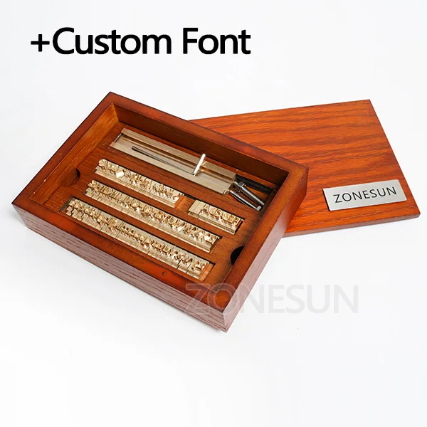 CF with wood box ZONESUN 6mmCustom латунный Штамп Дерево DIY ремесло Алфавит Буква символ цифры кожа штампы штамповки тяга инструмент бренд железная форма - Цвет: CF with wood box