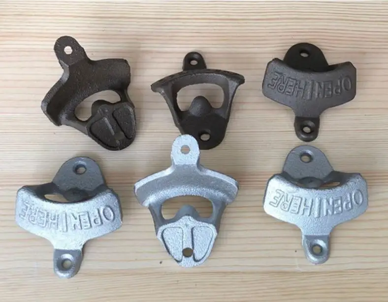 

100pcs Wall Mounted Bottle Opener Hanging Hook Beer Bottle Openers Mount Copper Cap Metal Retro with screws DHL Fedex Free SN080