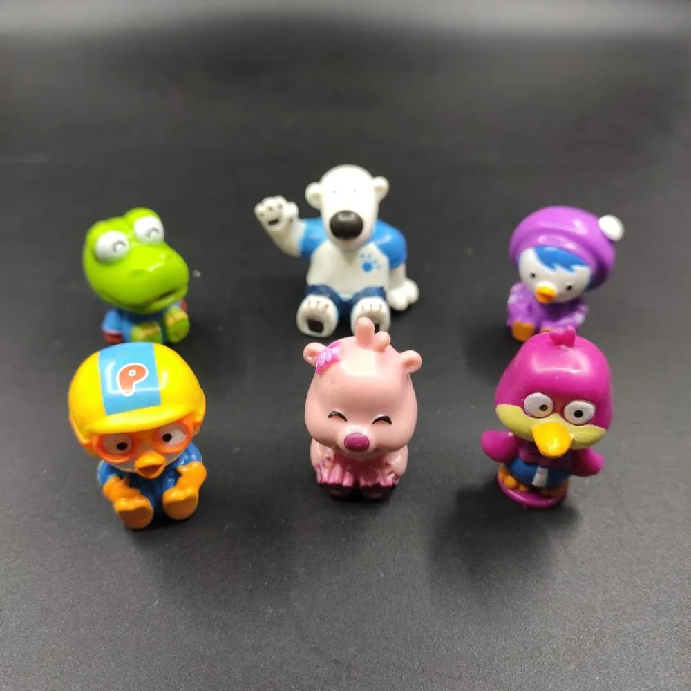Разница 5 шт./компл. корейский Pororo Пингвин модель игрушки