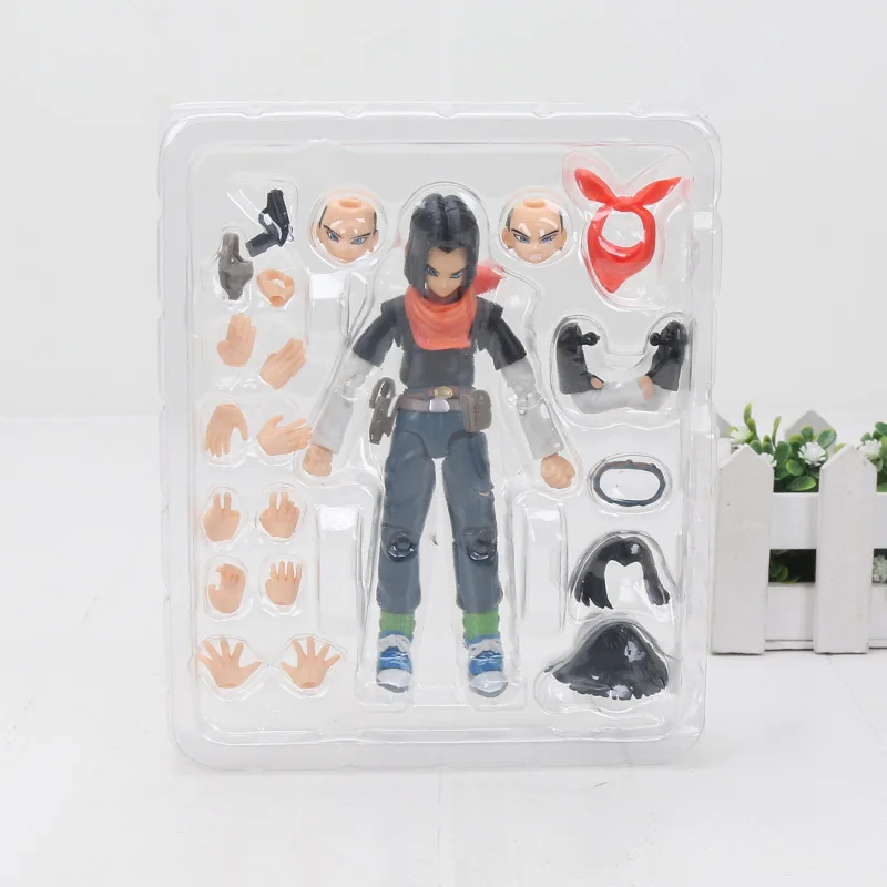 Коробка 11,5-17 см Супер Saiyan Son Goku Vegetto Vegeta trunks ПВХ Фигурки Dragon Ball Z Коллекционная модель куклы игрушки фигурка - Цвет: 14cm black oangeLazu