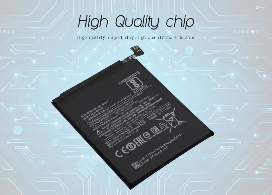 QrxPower BN47 Сменный аккумулятор для Xiao mi Red mi 6 Pro/mi A2 Lite 3900 мАч литий-ионный аккумулятор для телефона+ инструмент