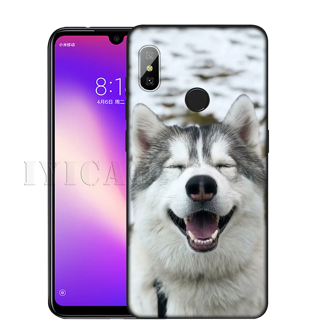 IYICAO Husky Dog милый мягкий силиконовый чехол для телефона Xiaomi Redmi K30 K20 8A 7A 6A 5A S2 GO Note 8 8T 7
