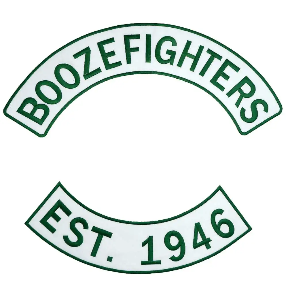 BOOZEFIGHTERS MC SGT на руки с вышивкой в стиле панк для байкеров нашивки одежды наклейки