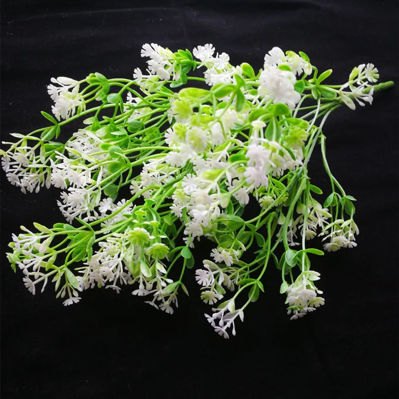 Одно пластиковое Гипсофила букет искусственная поддельные трава зелень