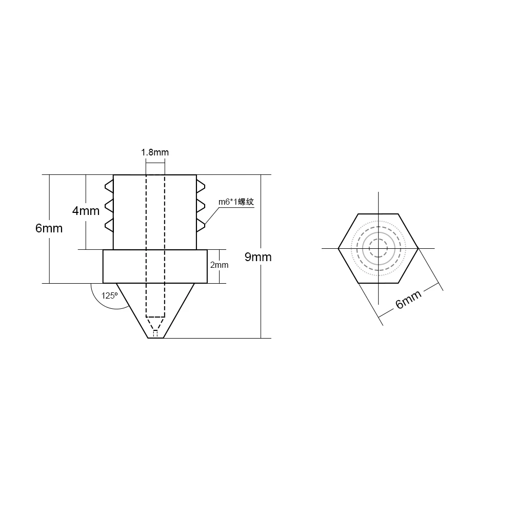 

3Pcs/Lots Brass CR-X 3d Printer Nozzle Mix 0.4/0.6/0.8mm Extruder Print Head Nozzle 3d Printer Part For CR-X 3D Printer