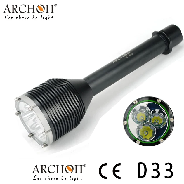 Светодиодная вспышка ARCHON D33 W39 100 м подводсветильник онарь для дайвинга 3000 люмен