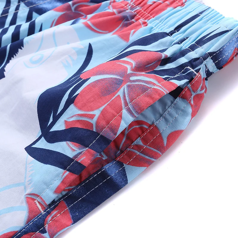 Летние пляжные шорты для мужчин Повседневная пляжная одежда с принтом