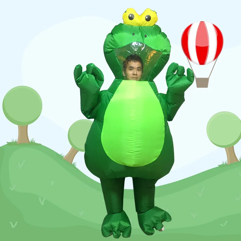 Пурим лягушка костюмы для взрослых Женщина дети девочки мальчик зеленый и
