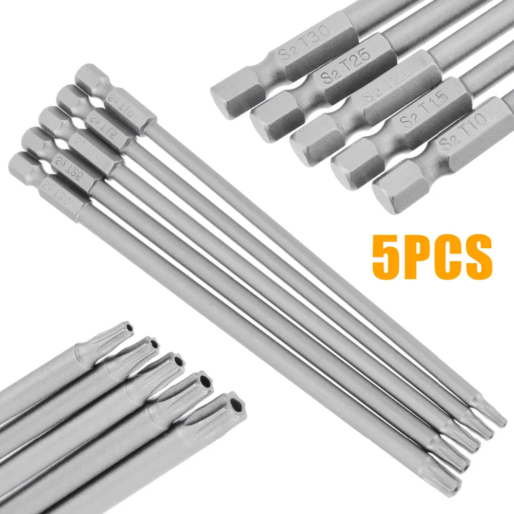 5 шт. набор отверток 150 мм магнитных T10/T15/T20/T25/T30|Отвертка| |