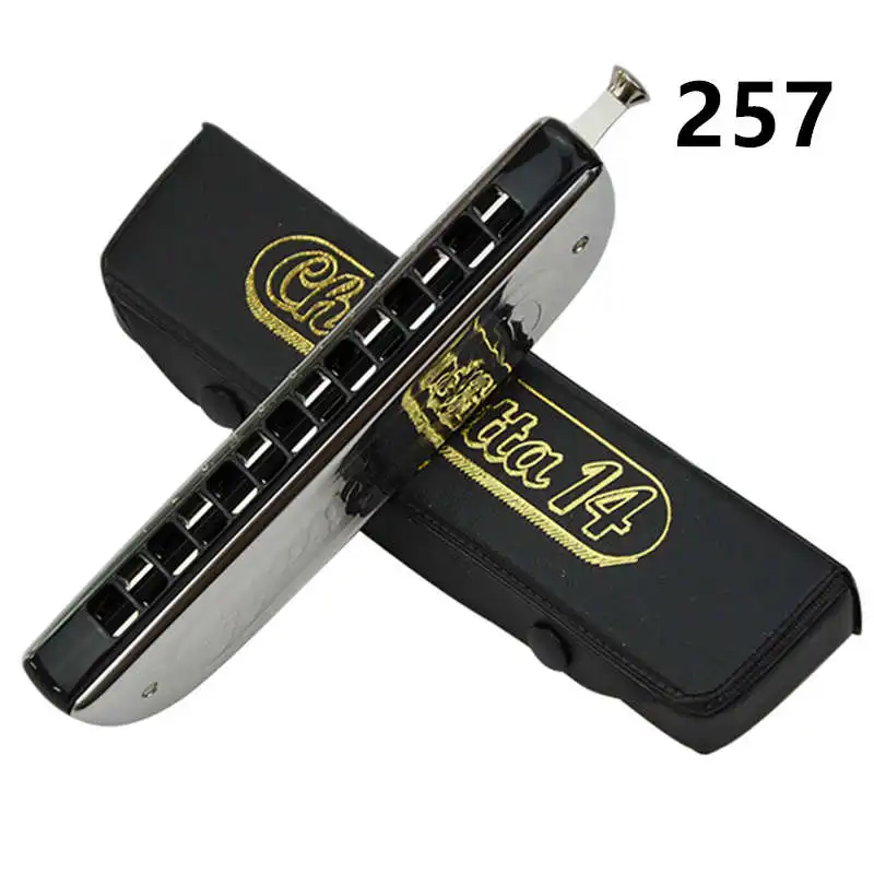 Германия 12/14 отверстие 48 тон Хроматическая гармоника HOHNER 255/257 ABS гребень Ключ C в форме корабля Armonica рот Ogans - Цвет: 257