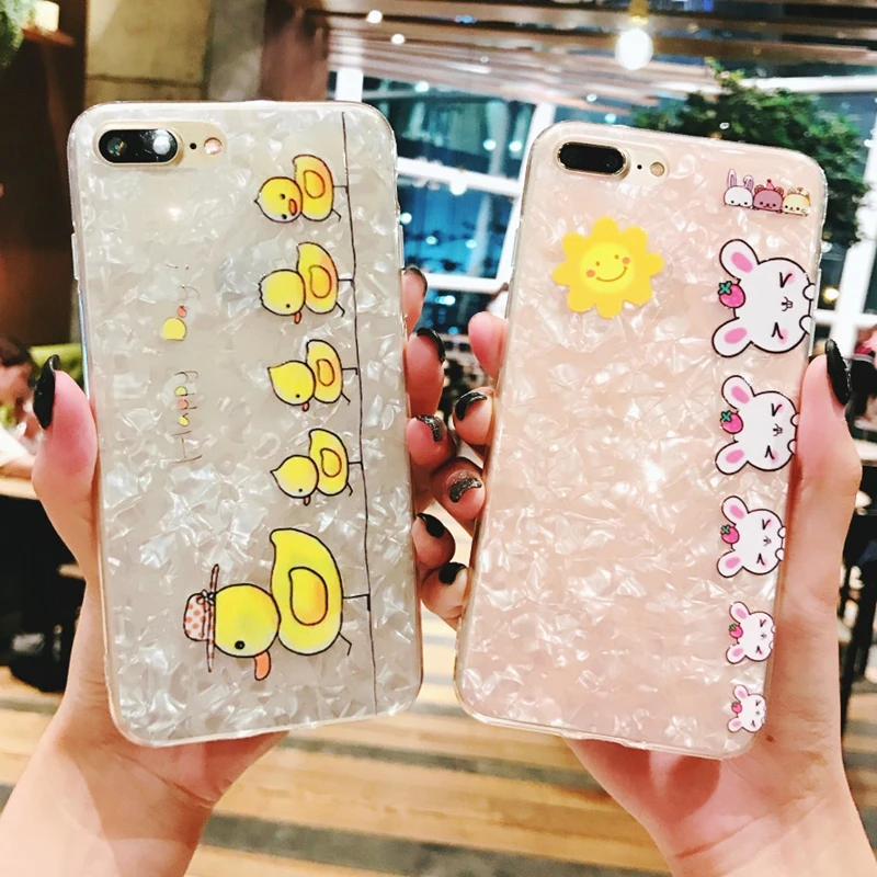 Модный чехол для телефона iPhone 7 с мультяшным Кроликом iPhone7 X 6 6S 7Plus 8 Plus женщин |