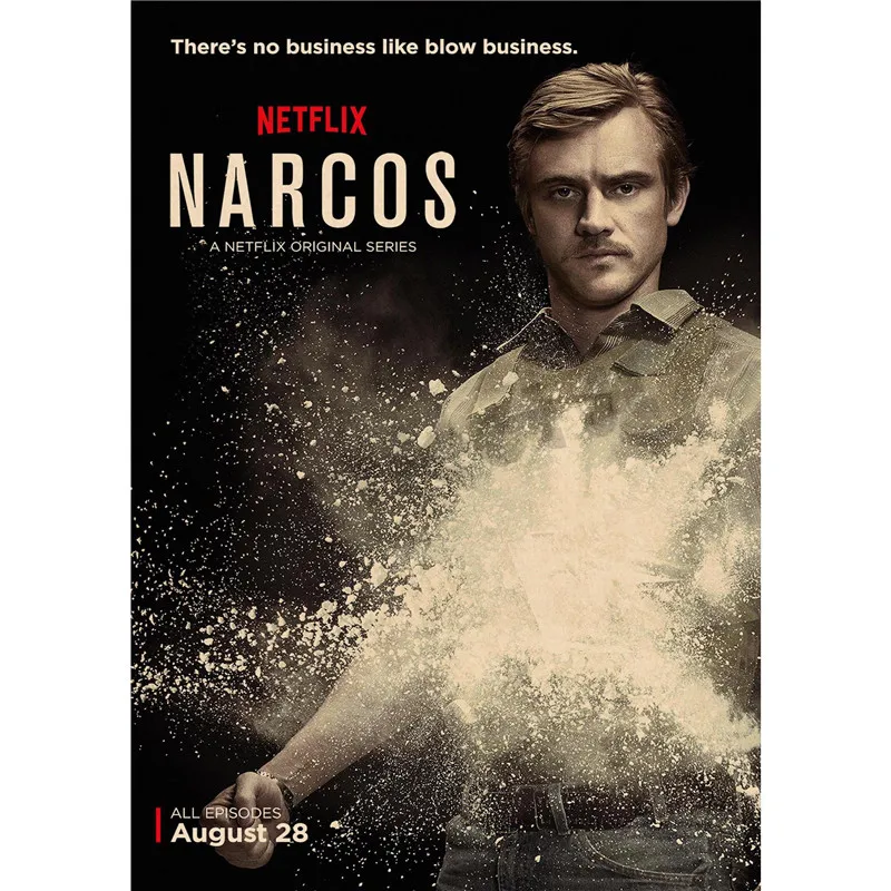 Narcos украшение для домашнего интерьера Крафт Фильм плакат рисунок core наклейки на стену