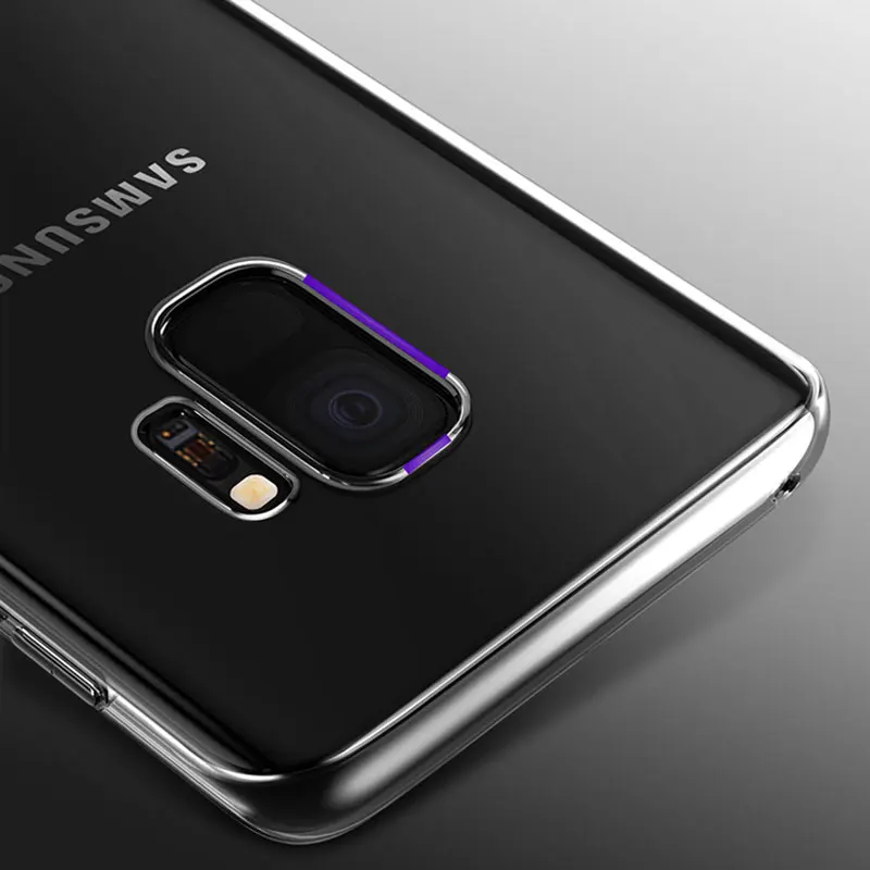 Ультратонкий Прозрачный мягкий чехол из ТПУ для телефона Samsung Galaxy S8 S9 Plus S6 S7 Edge J1 J3
