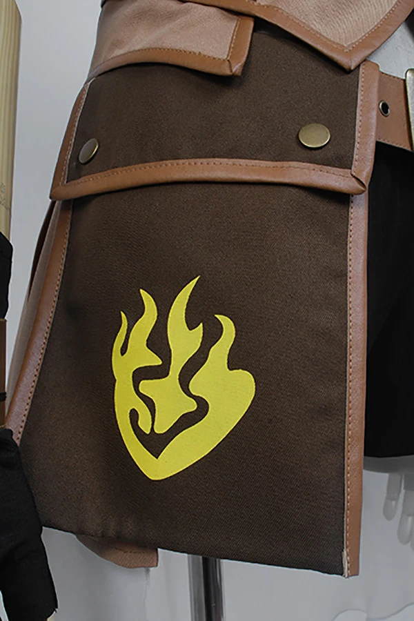 Желтый длинный костюм для косплея Ян Сяо из трейлера полный комплект взрослых