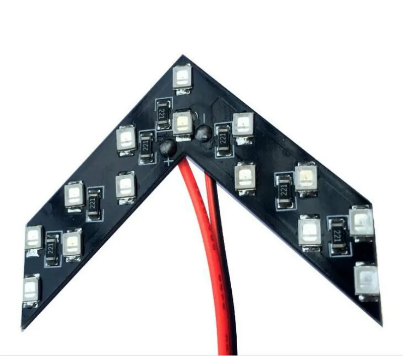 Крассветодиодный светодиодная стрелка для зеркала заднего вида 2x14 SMD|Сигнальная