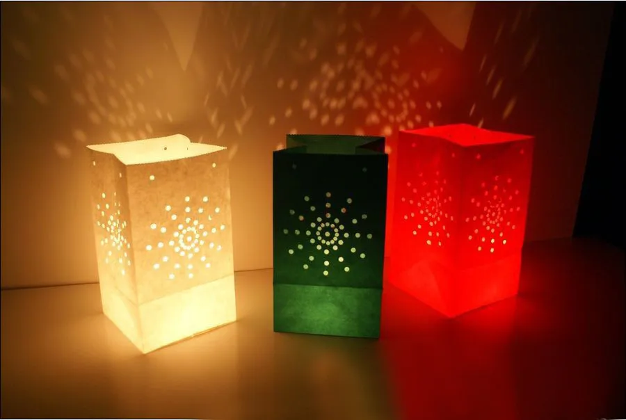 30 шт./лот Солнечный подсвечник для чая Luminaria бумажный фонарик-подсвечник