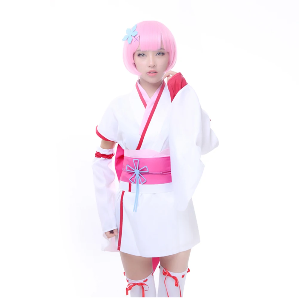 

Brdwn Re:zero Natsuki Emilia Puck beатрис Войлок Рем Рам детство косплей костюм кимоно костюм