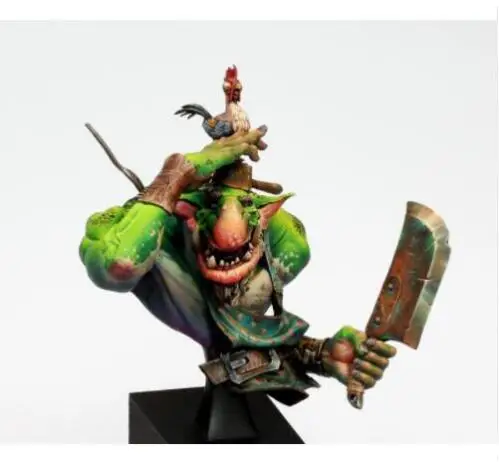 

1/10 Troll Cook CHICKEN QUEST 60mm bust toy Resin Model Miniature Kit unassembly Unpainted