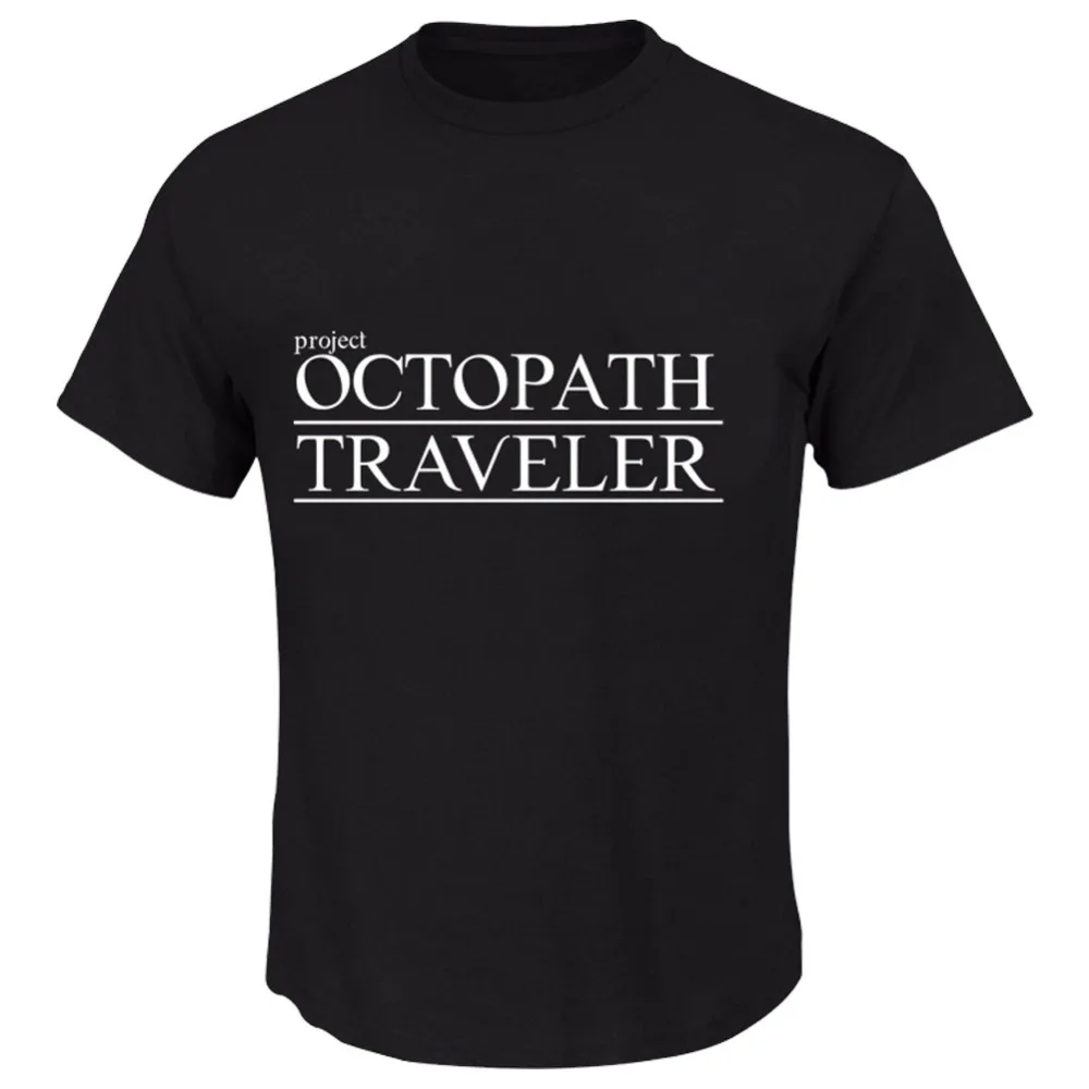 

NS Octopath Traveler T-Shirt Cosplay Harajuku Graphic T Shirt Travel Casual Tops Tee Shirt Costume Black White Top Short Sleeve