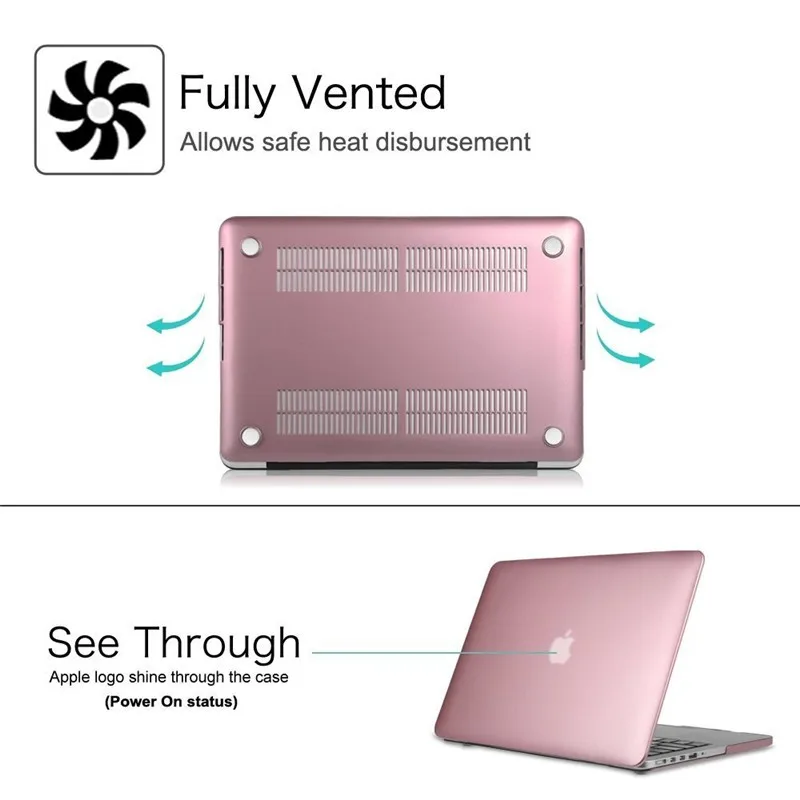 Матовый пластиковый жесткий чехол для MacBook Air 11 13 Pro 15 дюймов Apple 6 3 4 ноутбука |