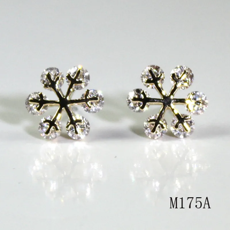 

2014 New womens girls Genuine Cubic Zirconia Stud Earrings Earring