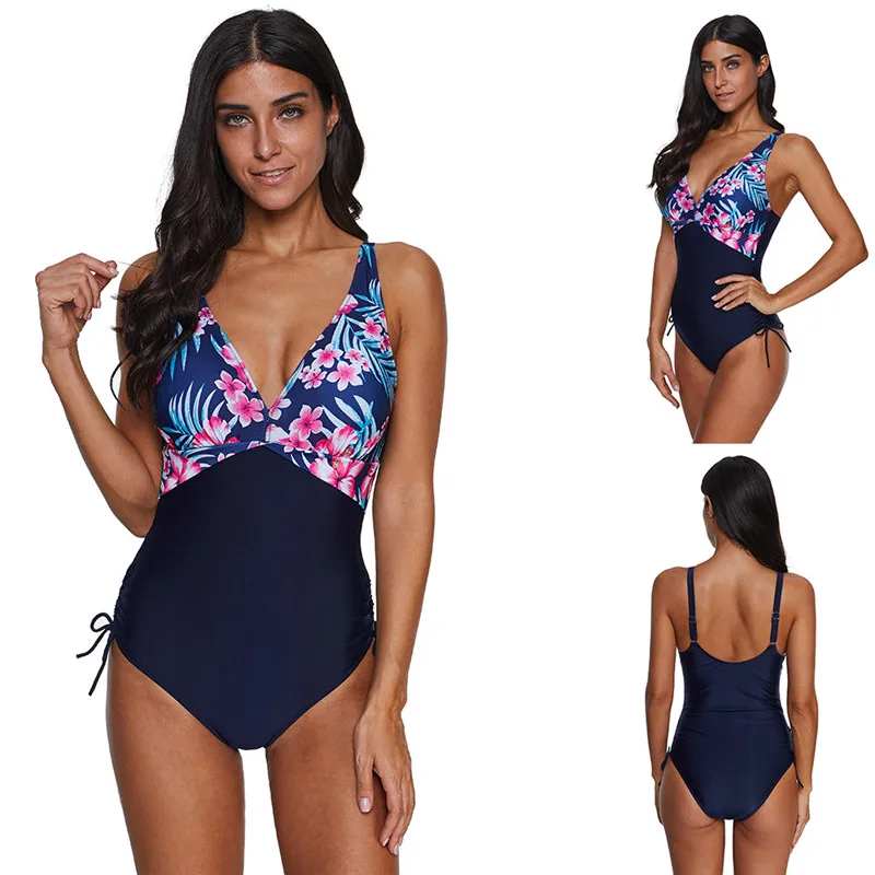 Женский купальник-бикини с пуш-ап Цельный купальник большого размера 5XL 2019 | Спорт