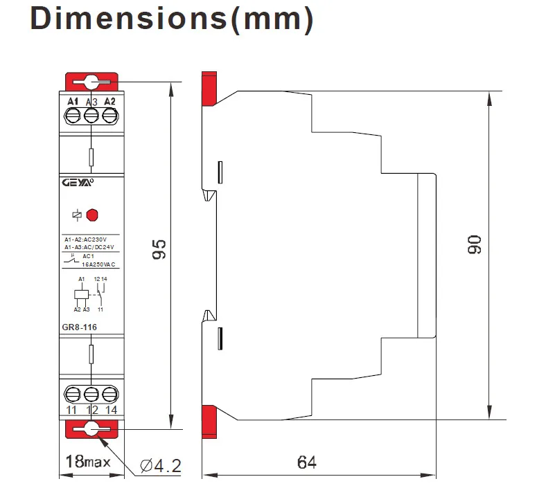 GEYA GR8 промежуточный переключатель AC/DC12V 24V 48V 110V AC230V вспомогательное реле 8A 16A 1SPDT 2SPDT 3SPDT электронное реле