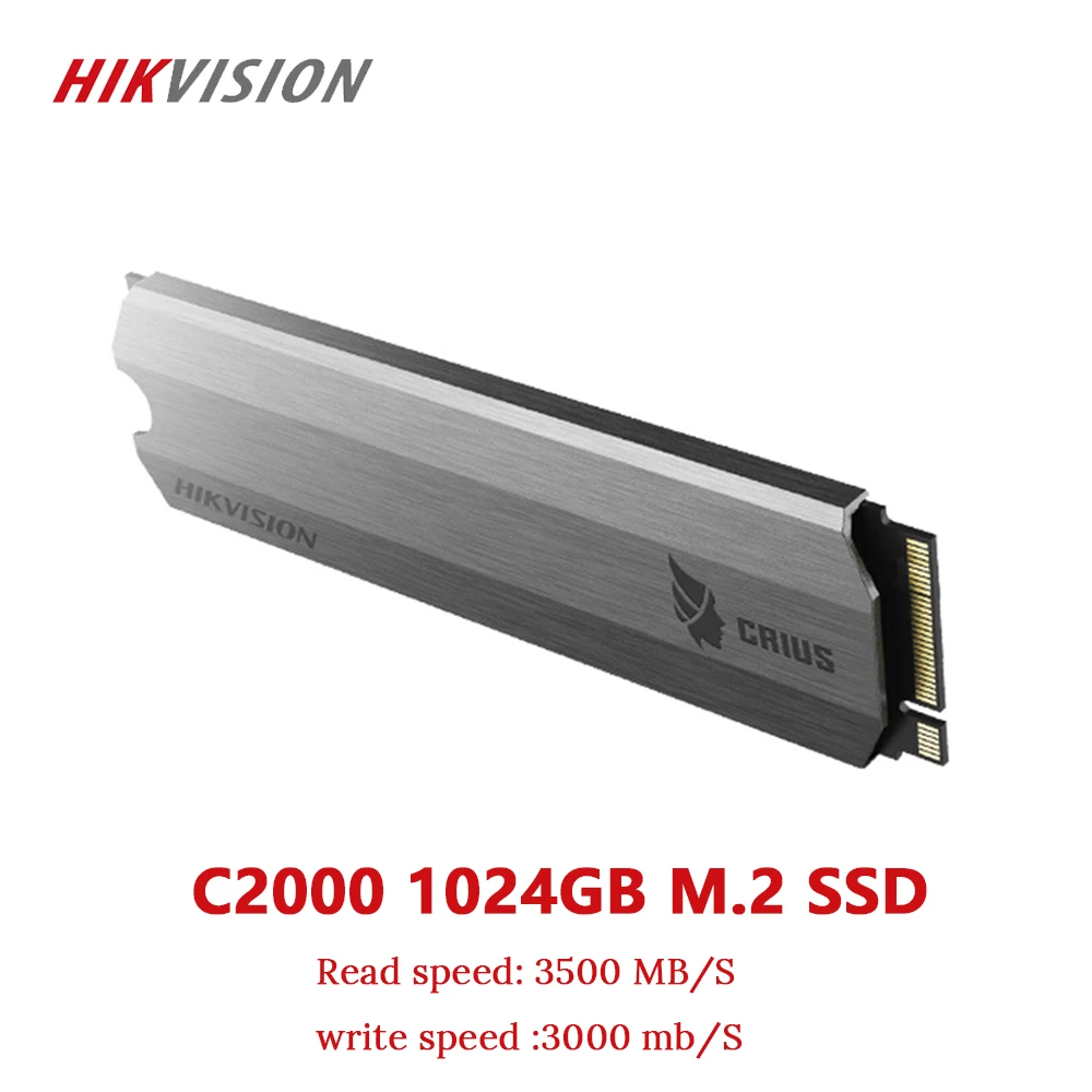 HIKVISION SSD M2 1 ТБ 1024GB PCIe NVME C2000 для настольных ноутбуков маленький сервер твердотельный накопитель PCI-e Gen 3x4 10 лет гарантии