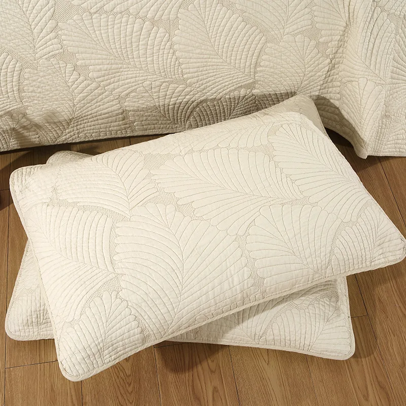 CHAUSUB однотонное стеганое одеяло комплект из 3 предметов покрывало моющаяся