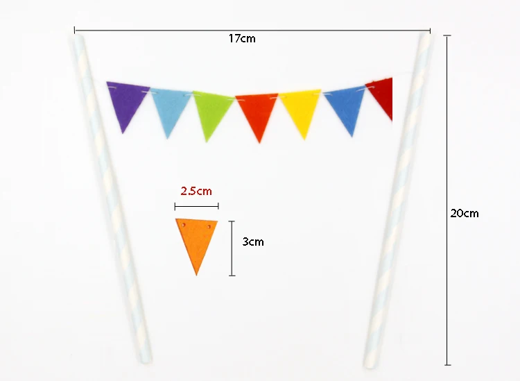 Радужная палитра флаг гирлянда украшение для торта детей вечеринки в честь Дня