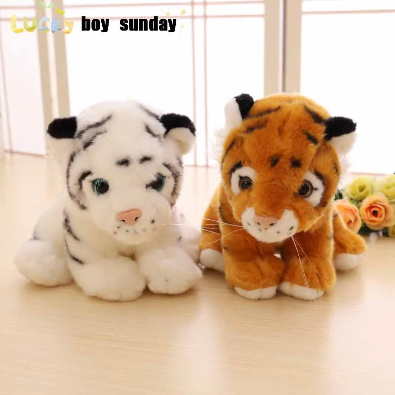 Плюшевые игрушки Lucky Boy Sunday мягкие с тигром белым подарок на день рождения