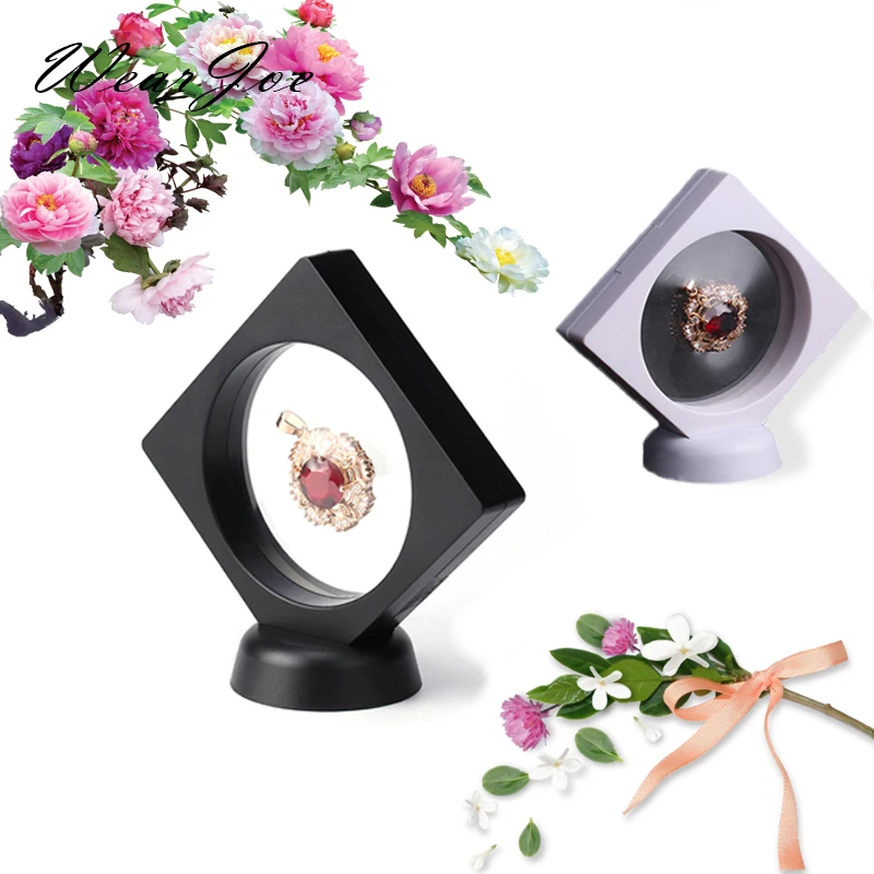 9*9*2 см дисплей ювелирных изделий плавающая прозрачная пластиковая коробка ПЭТ