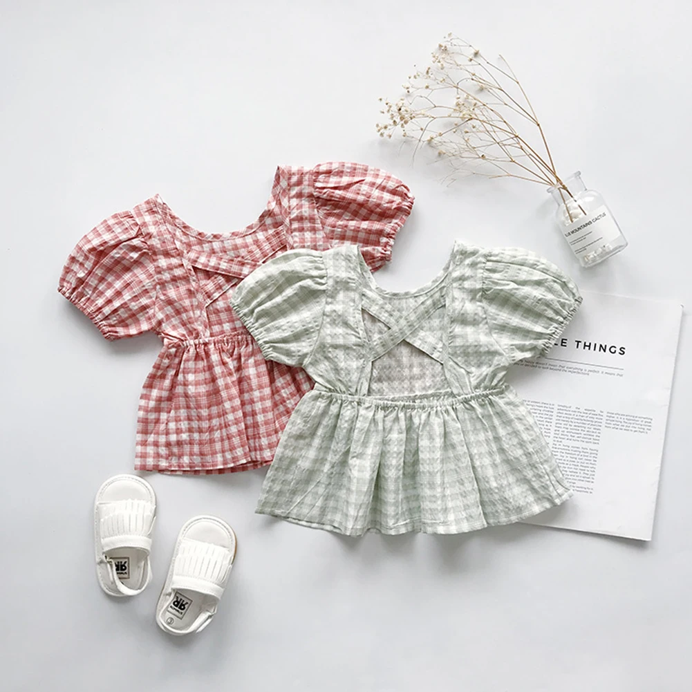 Одежда для малышей футболка маленьких девочек детская рубашка с короткими