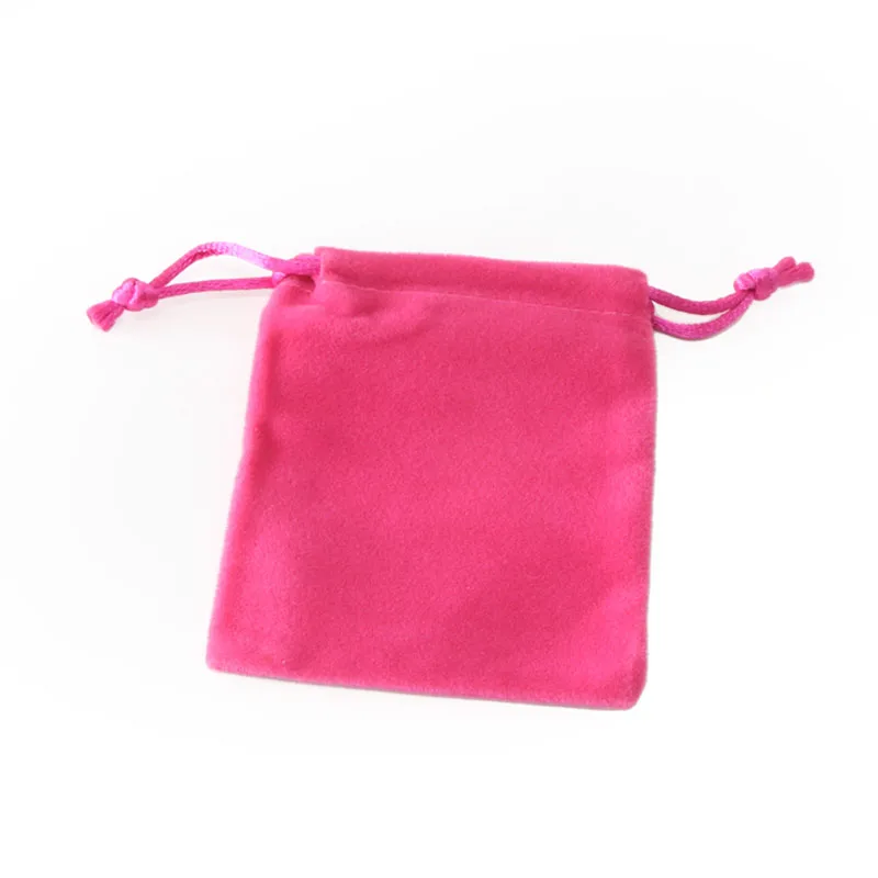 Pink Velvet Bag Розовое золото металлическое зеркало для нанесения макияжа круглое компактное косметическое зеркальце модное цветное карманное зеркало+ сумка из черного бархата 5 шт./партия#18413 - Цвет: Pink Velvet Bag