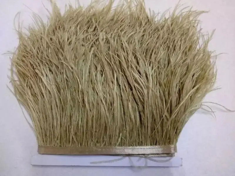 1 ярд/лот многоцветный длинный Плюмаж из страусиного пера бахрома trim13-15cm перо боа в полоску для праздничной одежды аксессуары GPD8194 - Цвет: Color13