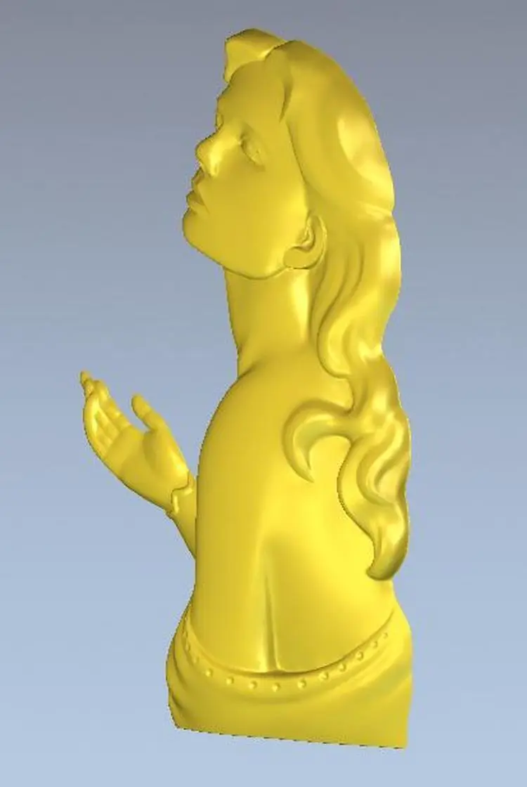 3d фотообои для ЧПУ в формате файлов STL bas girl | Инструменты