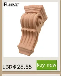 RUNBAZEF Dongyang резьба по дереву Цветочные украшения стиль прямоугольник Аппликация по дереву патч резные цветок кровать мебель кабинет фигурка
