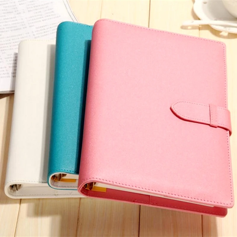 Корейский канцелярский бизнес блокнот Macaron A5 записные книжки Обесцвечивающий PU