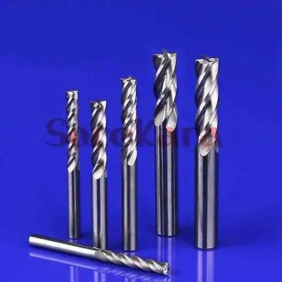 4*22 мм длинные четыре флейты Концевая фреза фрезерный ЧПУ резьбы инструменты для