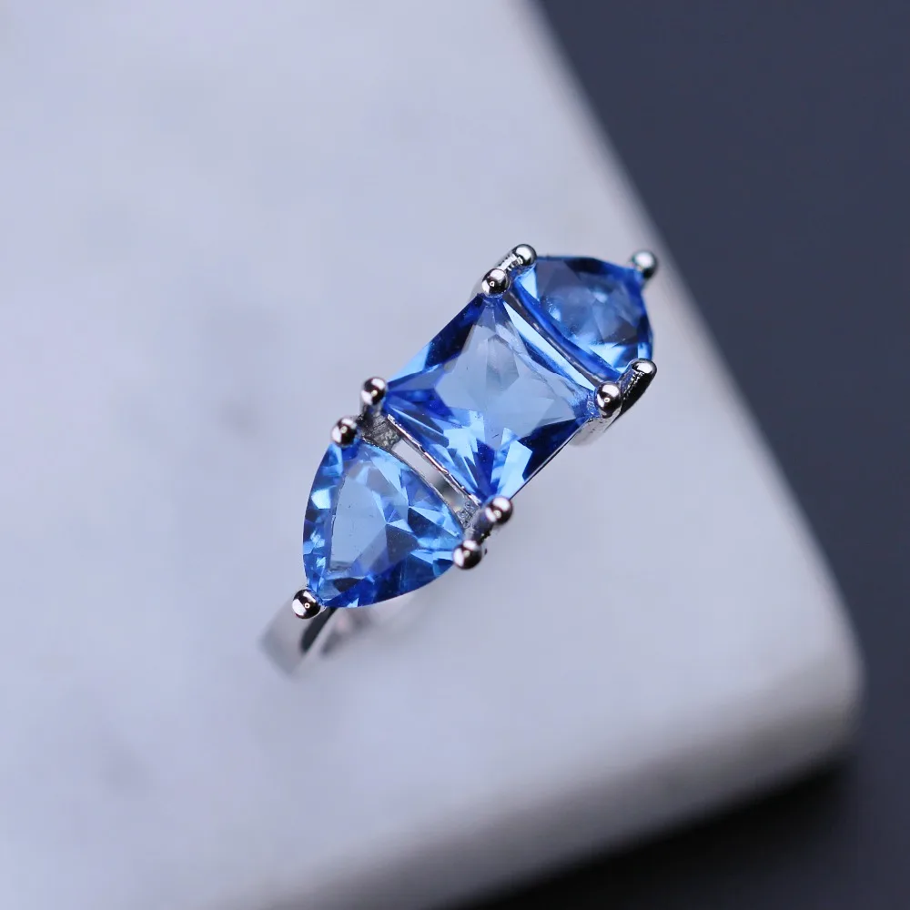 Кольцо Newranos из сплава камня Кольца зеленого натурального стекла кольца Pedra для