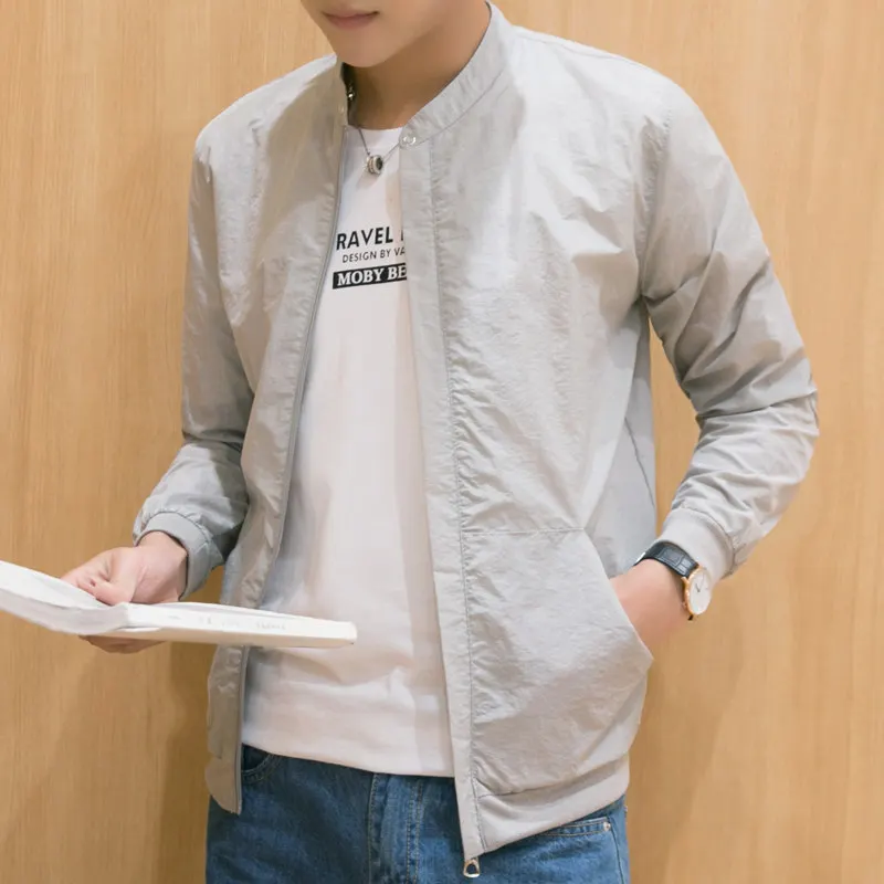 Мужская ветровка с длинным рукавом WWKK повседневная легкая куртка защитой от