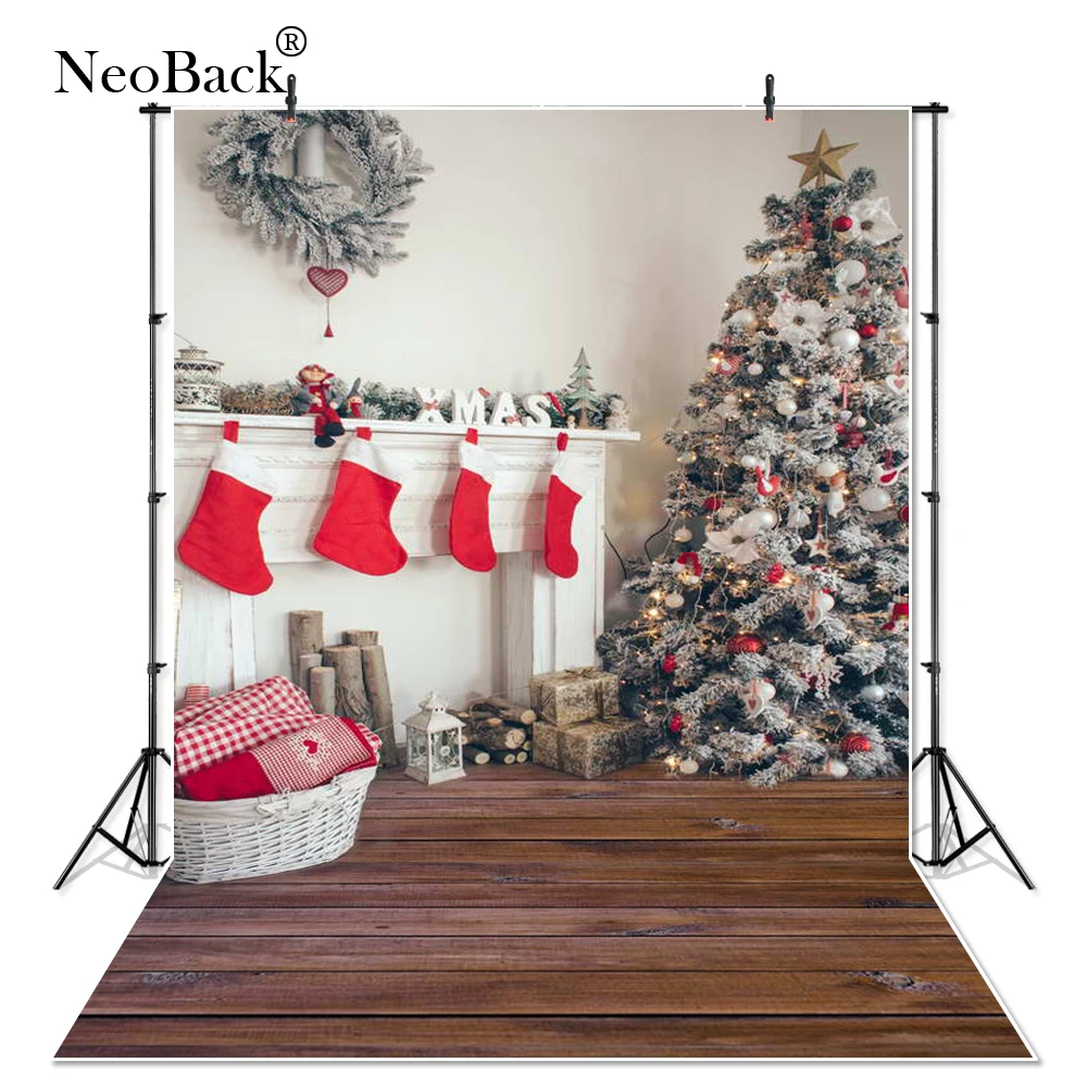 NeoBack 5x7ft виниловая Рождественский костюм для новорожденных вечерние фон
