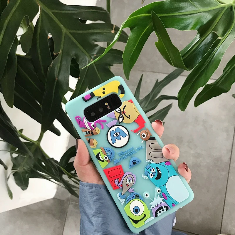 Yhbbcases мультяшный чехол для телефона Samsung Galaxy S8 S9 плюс Карамельный цвет 3D монстров