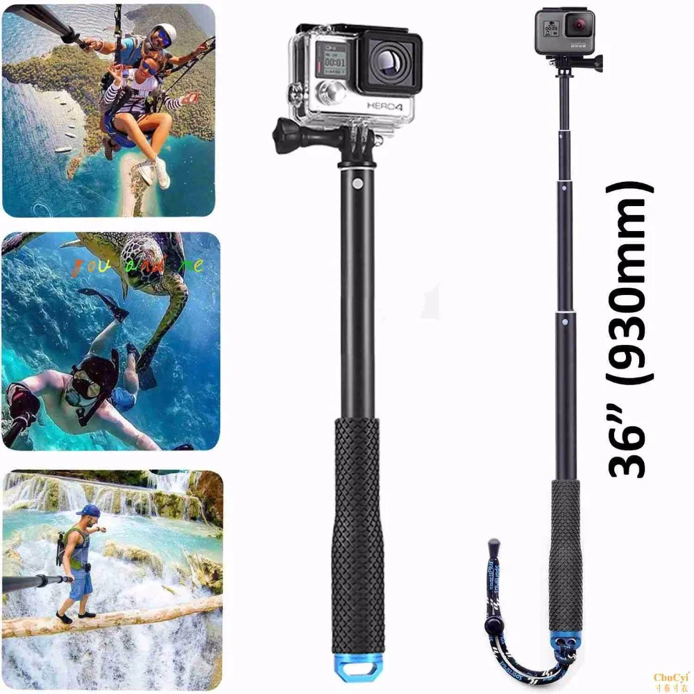 Ручные селфи палки монопод для GoPro Hero 6/5/4/3 + SJCAM sj7 sj6 SONY HDR AS100VR AS30VR AS20 sj5000x аксессуары